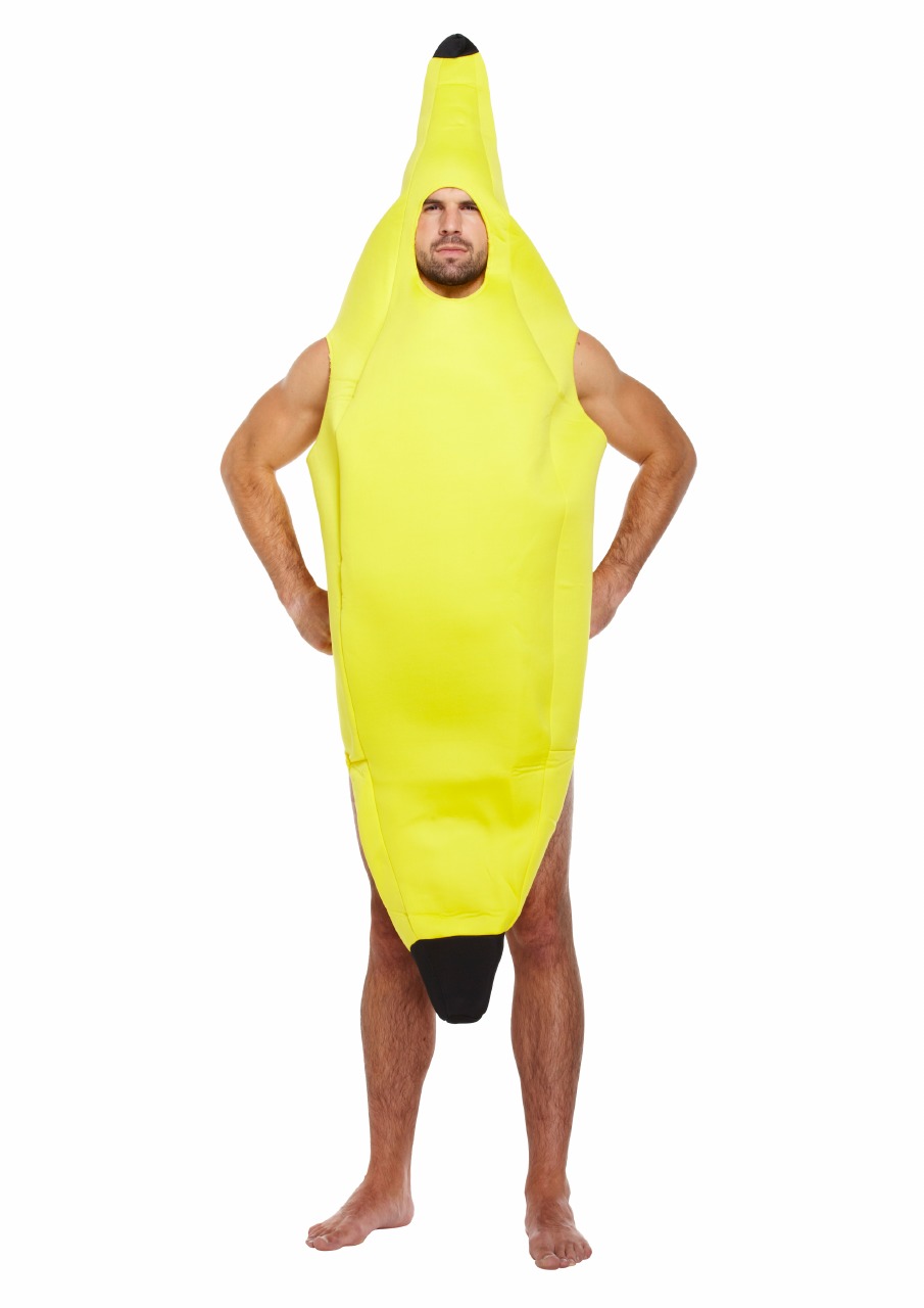 Unisex Fancy Dresses Adult Banana Costume Adult Fun Fancy Dress Stag Hen Party Outfit One Size