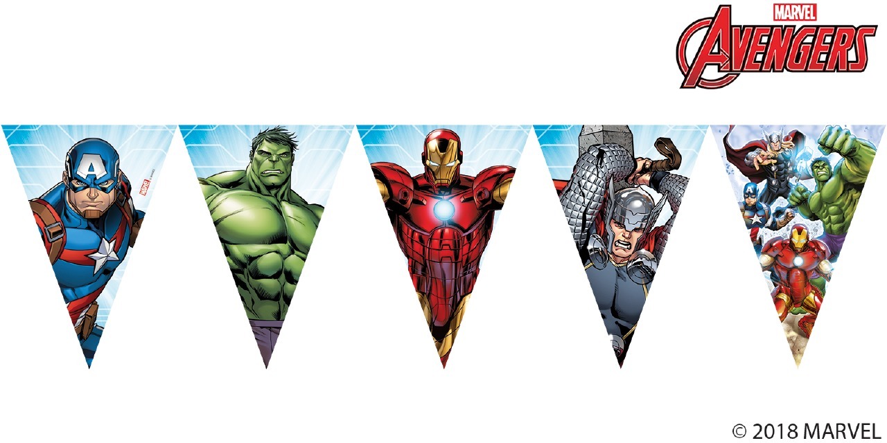 Avengers Mighty Flag Banner - PartyWorld