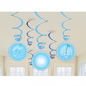 Christening Swirl Decoration Partyworld