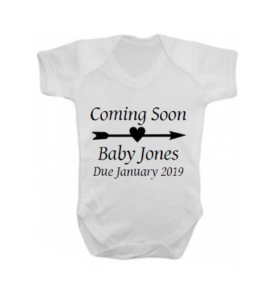 coming soon baby vest
