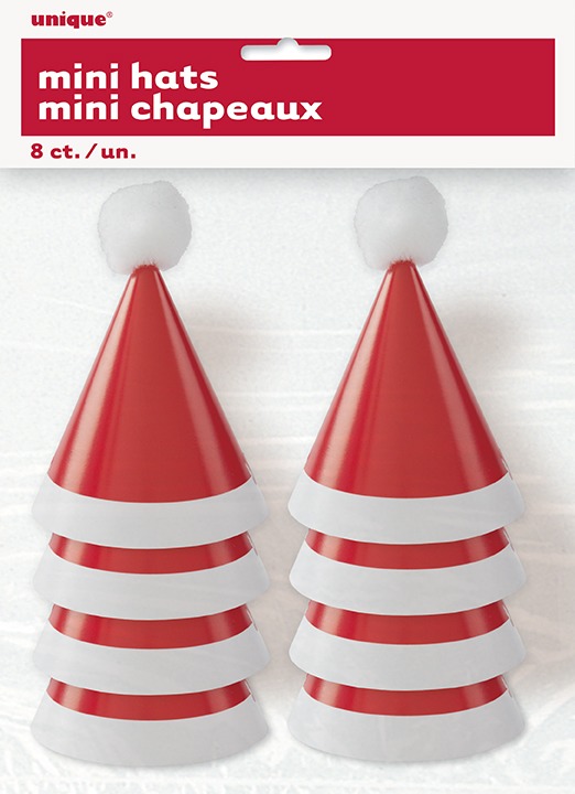 mini santa hats