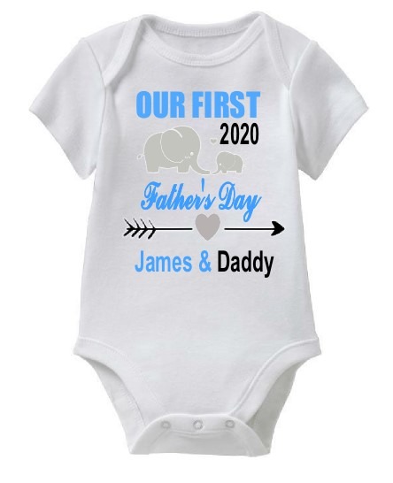 first fathers day baby vest