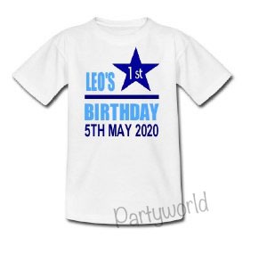 1st birthday t shirt ireland