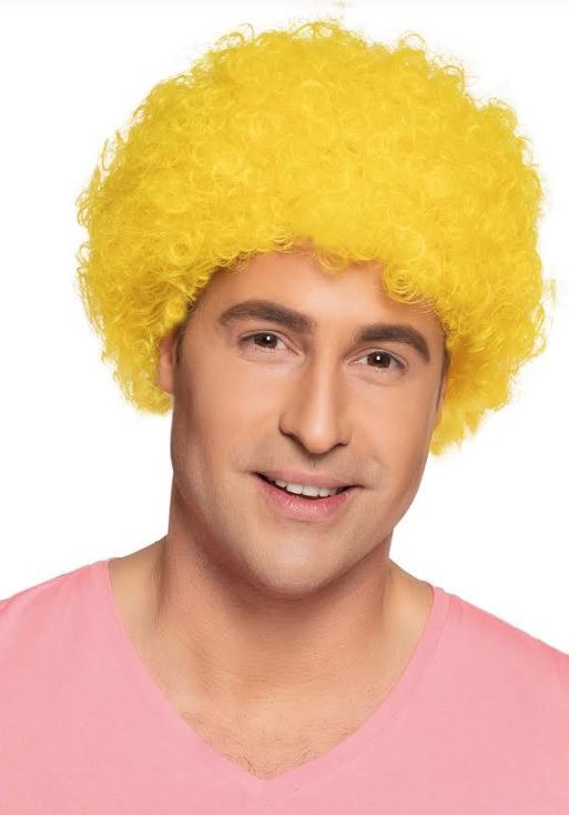 yellow male wig