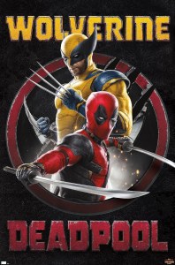 Deadpool and Wolverine 24x36 Black Movie Poster