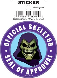 Masters of the Universe Skeletor Seal of Approval Sticker
