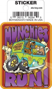 Scooby-Doo Munchies Run Die Cut Sticker
