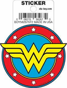 WW Circle Logo Wonder Woman Classic Die Cut Sticker
