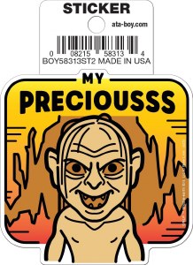 LOTR Gollum My Precious Sticker