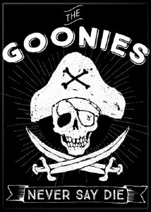 Goonies Never Say Die Black Magnet