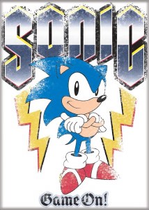 Sonic the Hedgehog Distressed on White Magnet