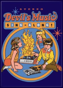 SR Steve Rhodes Devils Music 2.5x3.5 Magnet