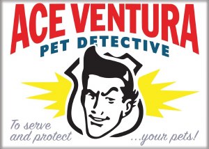 Ace Ventura Pet Detective Business Card Magnet