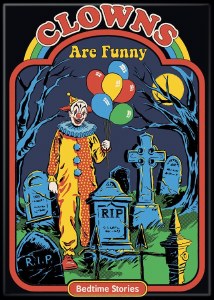 Steven Rhodes Clowns are Funny 2.5" x 3.5" Magnet