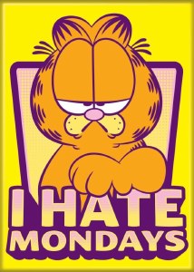 Garfield I Hate Mondays Magnet