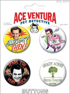 Ace Ventura Button Set