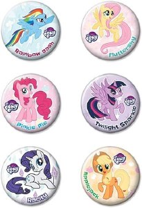MLP My Little Pony 4 Button Set