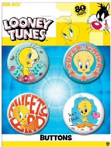 Tweety 4 Button Set