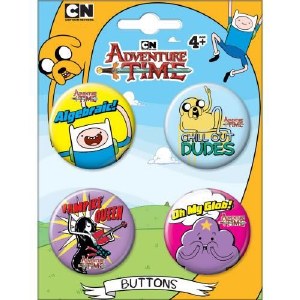 Adventure Time 4 Button Set