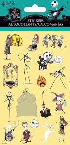 Nightmare Before Christmas Sticker Sheet 4 Pack