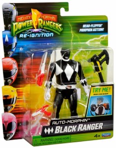 Mighty Morphin Power Rangers Re-Ignition Auto-Morphin Black Ranger Action Figure