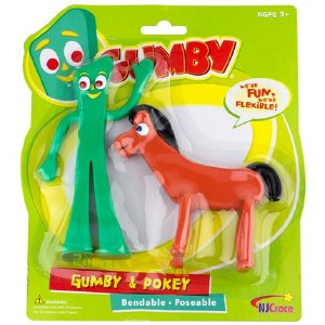 Gumby and Pokey Bendable Figurine 2 Pack