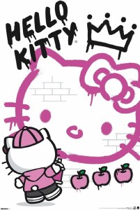 Hello Kitty Street Art 22 x 34 Poster