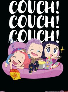 Netflix K-Pop Demon Hunters Huntrix Chibi Couch Poster