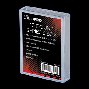 2-Piece Clear 10 Card Storage Box