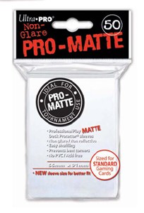 Ultra Pro White Pro Matte Standard Sleeves