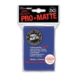 Ultra Pro 50 Matte Blue Deck Protector Sleeves Ultra Pro 50 Matte Blue Deck Protector Sleeves
