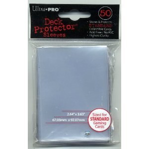 Ultra Pro Deck Protector Standard Size Gloss Clear Card Sleeves 50 Count