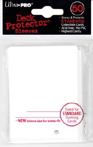 Ultra Pro Deck Protector Gloss White Standard Size Card Sleeves 50ct