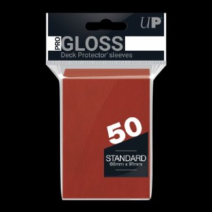 Ultra Pro Deck Protector Gloss Red Standard Size Card Sleeves 50ct