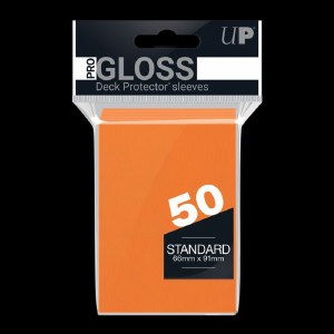 Ultra Pro Deck Protector Gloss Orange Standard Size Card Sleeves 50ct