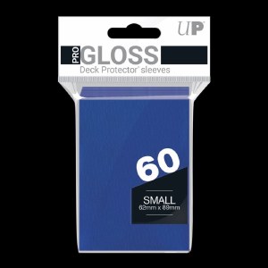 Ultra Pro Deck Protector Small Japanese Size Gloss Blue Card Sleeves 60ct