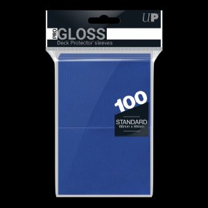 UltraPro Deck Protector Gloss Blue Standard Sized Card Sleeves 100 Count