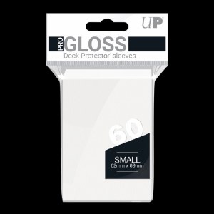 Ultra Pro Deck Protector Small Japanese Size Gloss White Card Sleeves 60ct