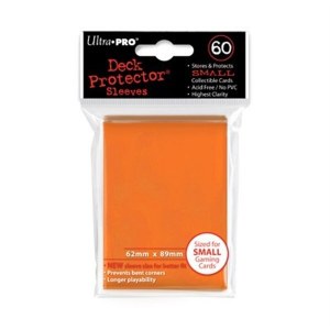 Ultra Pro Deck Protector Small Japanese Size Gloss Orange Card Sleeves 60ct