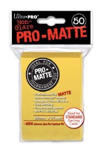 Ultra Pro Deck Protector MatteYellow Standard Size Card Sleeves