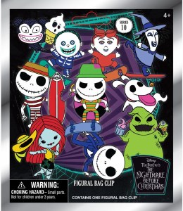 Nightmare Before Christmas Series 10 3D Foam Bag Clip Blind Bag
