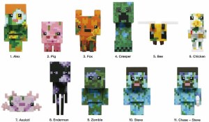 Minecraft S3 Figural Bag Clip Blind Bag
