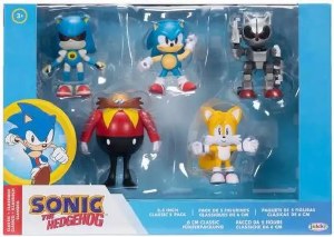 Sonic the Hedgehog 2.5 In Classic Figure 5 Pack