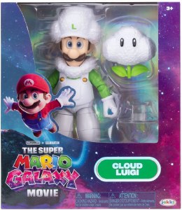 Super Mario Galaxy Movie Cloud Luigi Action Figure