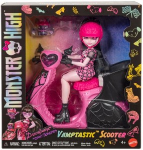 Monster High Vamptastic Scooter and Draculaura Vehicle and Doll Set