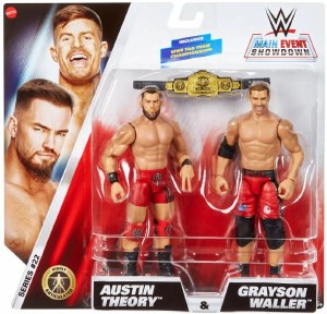 WWE Main Event Showdown S22 Austin Theory/Grayson Waller Action Figure 2 Pack