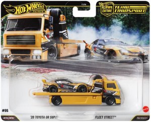 Hot Wheels Team Transport 20 Toyota GR Supra/Fleet Street Die-Cast Vehicle Set