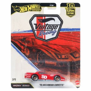 Hot Wheels Car Culture 2026 Mix 5 Vintage Racing Die-Cast Vehicle '76 Greenwood Corvette