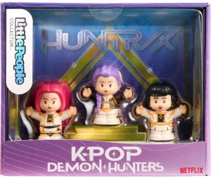KPop Demon Hunters Huntr/X Little People Collector Set of 3 Figurines
