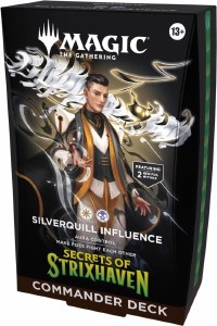 Magic The Gathering Secrets of Strixhaven Commander Deck Silverquill Influence White Black